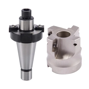 

1Pc Nt30-Fmb22 Nt30 Face Mill Arbor Shell Morse Taper Holder & 1x Bap400R 50-22-4T Milling Holder Carbide Insert Face