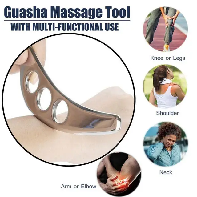 Gua Sha Tool Steel Manual Scraping Massager Skin Care Release For Myofascial Tool Tissue Therapy Physical