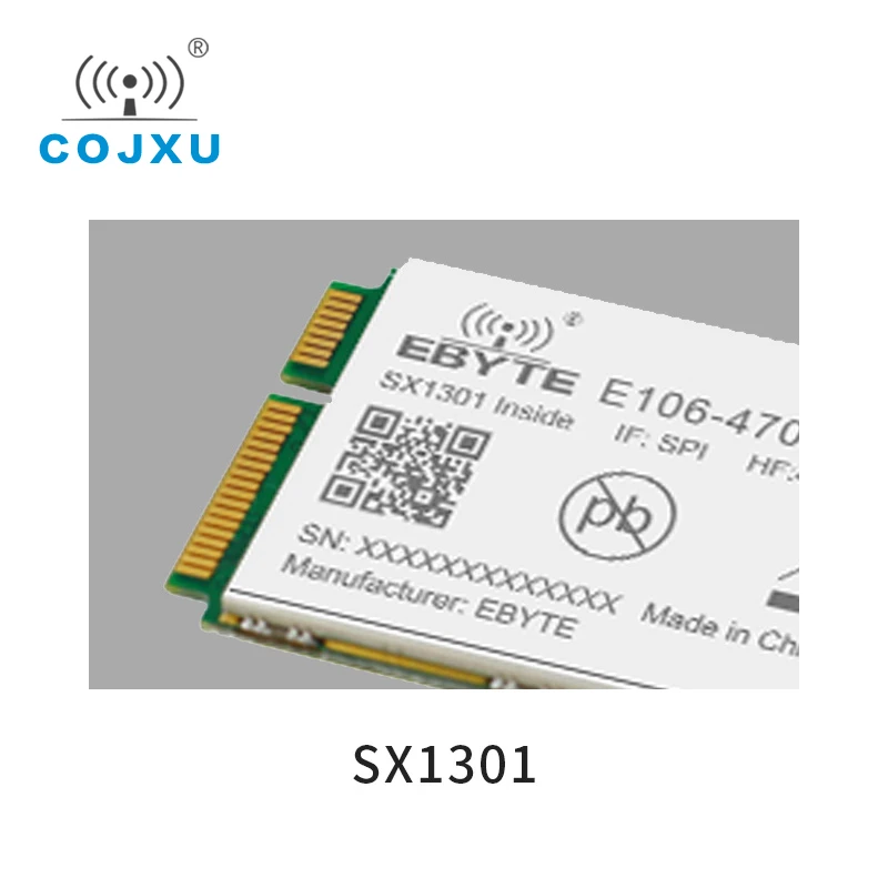 SX1301 LoRa шлюз модуль 433 МГц LoRaWAN SPI интерфейс 27dBm COJXU E106 470G27P дальность 5 км