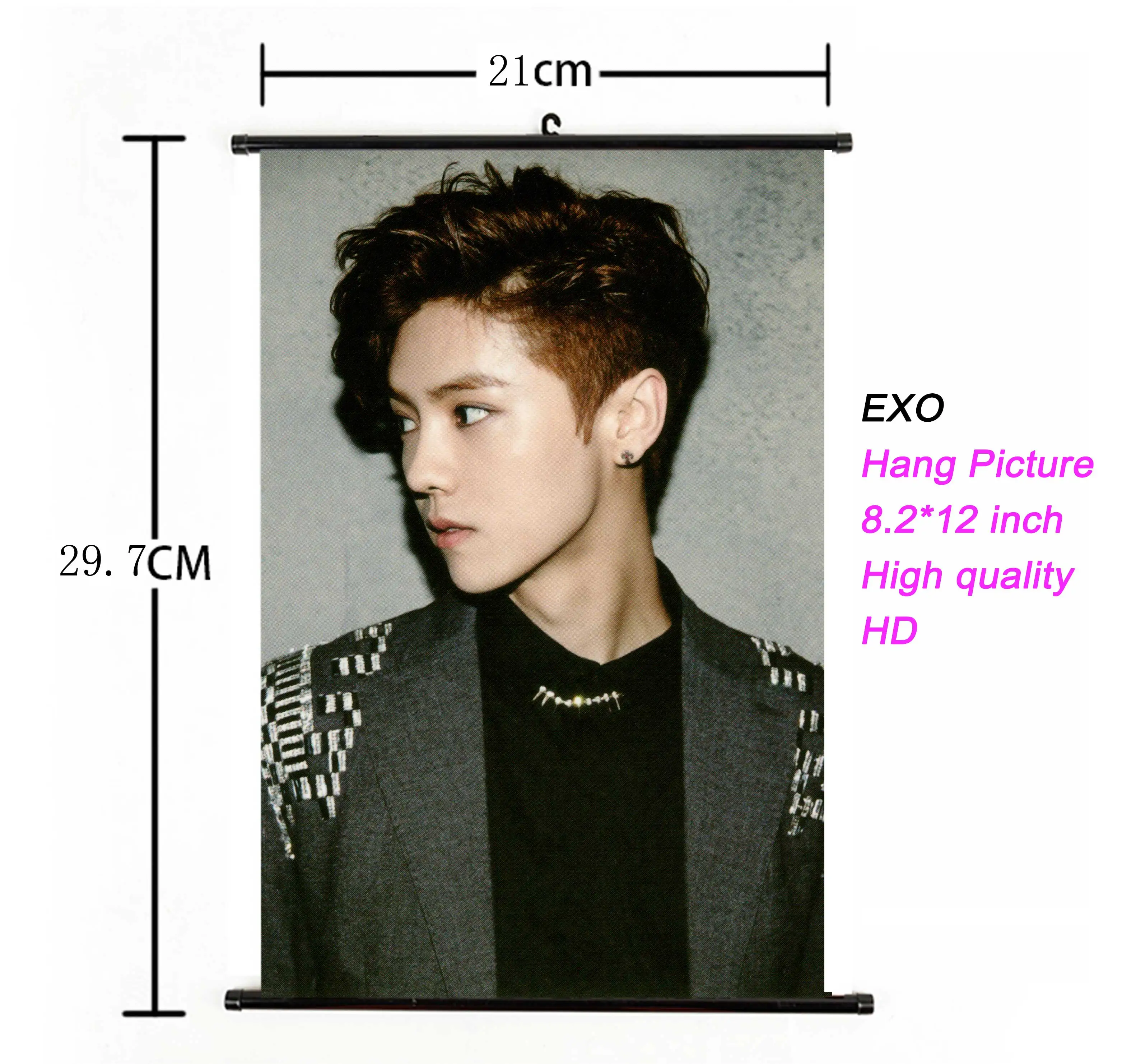 Kpop EXO висячий плакат ткань 21*30 см Высокое качество k-pop EXO альбом висячая картина фото плакат для поклонников Коллекция подарков
