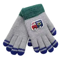 Детские зимние теплые рукавицы с милым рисунком для девочек