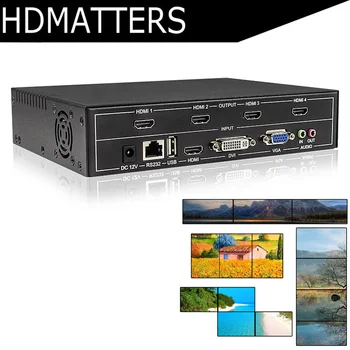 

Professional HDMI Video wall controller 2X2 1X3 1X2 USB HDMI DVI VGA video controller splitter with RS232 control