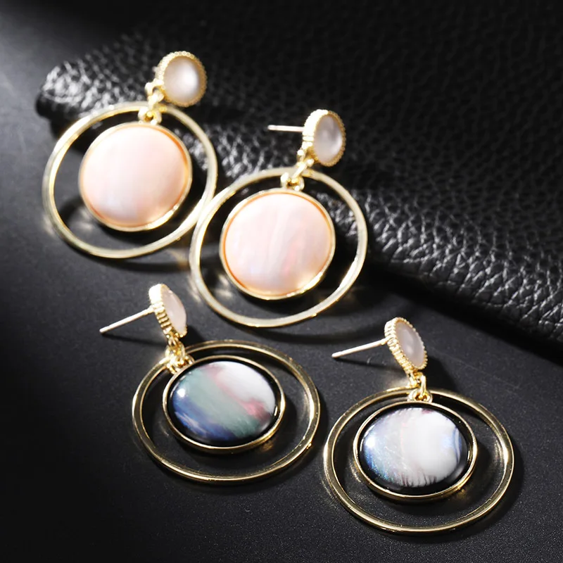 Геометрические серьги из сплава Красочные Креативные эстетические