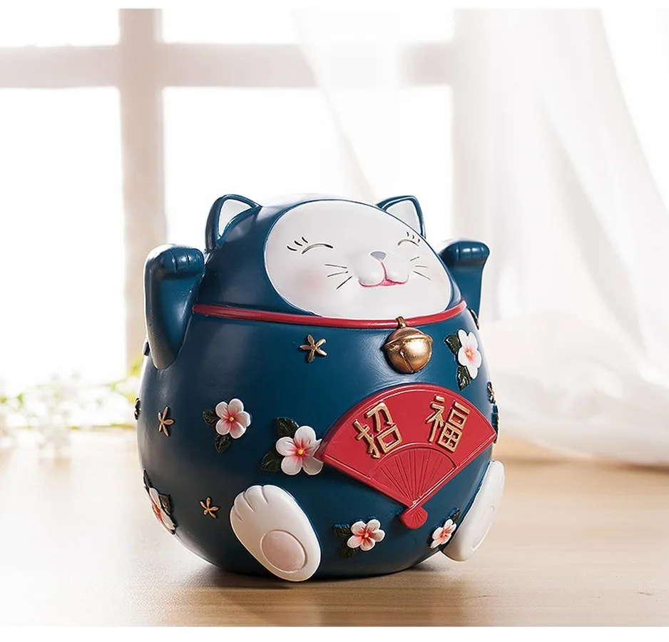 Палантин монета Cat Копилка сэкономить деньги Коробки для детей Hucha Gato денежный ящик с изображением из мультфильма Lucky Cat банк Япония кошка HH50QG