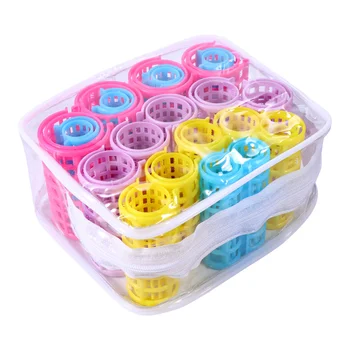 

20 Pcs Hair Rollers Multicolor Plastic Hairdressing Curlers Curling Styling Tools Hair Curls Styling Hair Curler Hair Volume for
