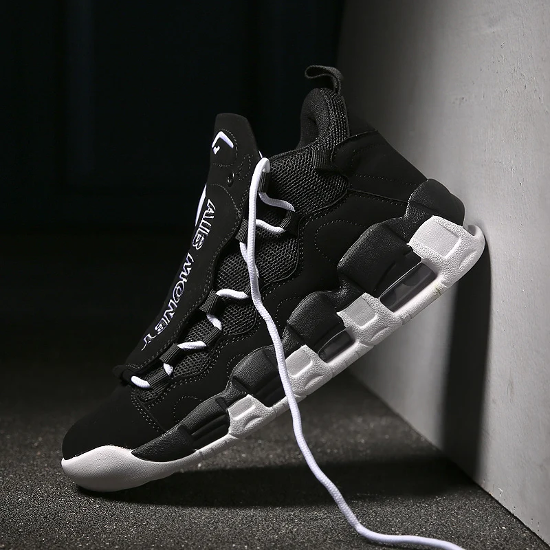 New Running Shoes for Men Breathable Leather Splicing Sneakers Air Cushion Sport Shoes Jogging Shoes sapatos masculino