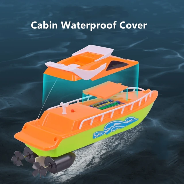 Removable Cabin Design High Speed Racing RC Speedboat Two Way Navigation Dual Motor Backward Reset Simulation Shape RC Boat Toy 4