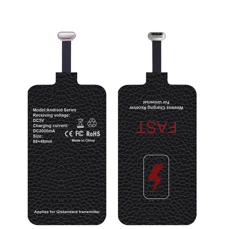 5V 2A 10W Qi Wireless Charger Receiver for charger Pad Coil Type C USB C for 4
