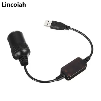 

Car Cigarette Lighter Socket USB 5V To 12V Converter Adapter Wired Controller Plug Connector Adapter Auto Interior Accessories