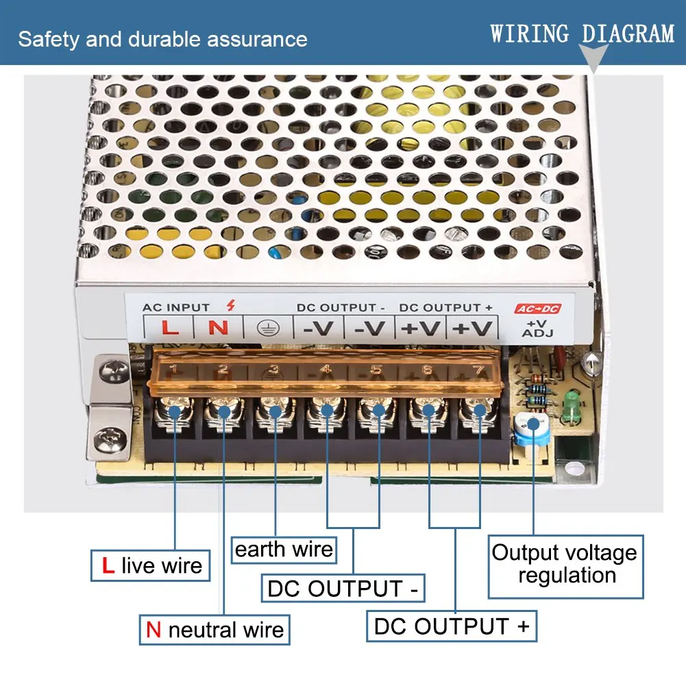 DC12V 1A 2A 3A 5A 8.5A 10A 15A 20A 30A осветительные трансформаторы светодиодный адаптер питания для светодиодных лент выключатель питания