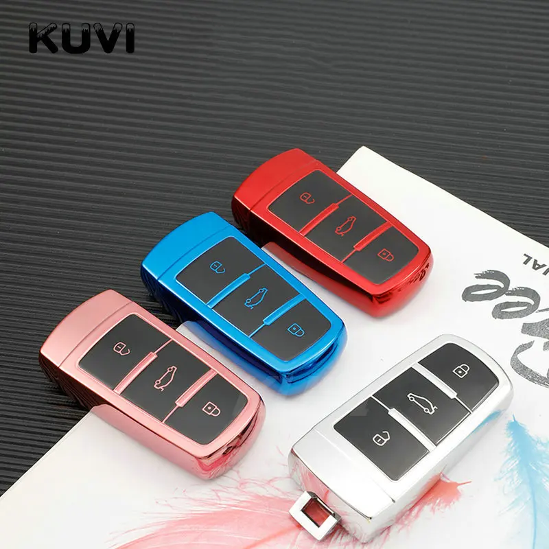 Car Key Case Full Cover For Volkswagen Vw Cc Passat B6 B7 Maogotan R36b5b7l Start System Styling Tpu - - Racext™️ - - Racext 19
