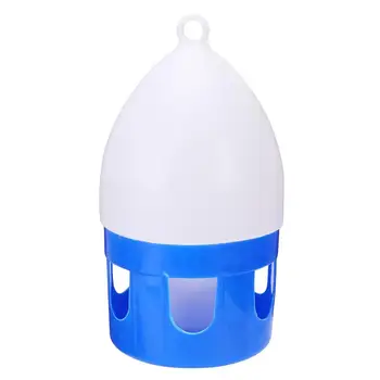 

1pc 6L/4.5L Birds Water Feeder Pigeon Drinker Creative Bird Drinker Feeding Supplies For Pigeon Parrot White And Blue