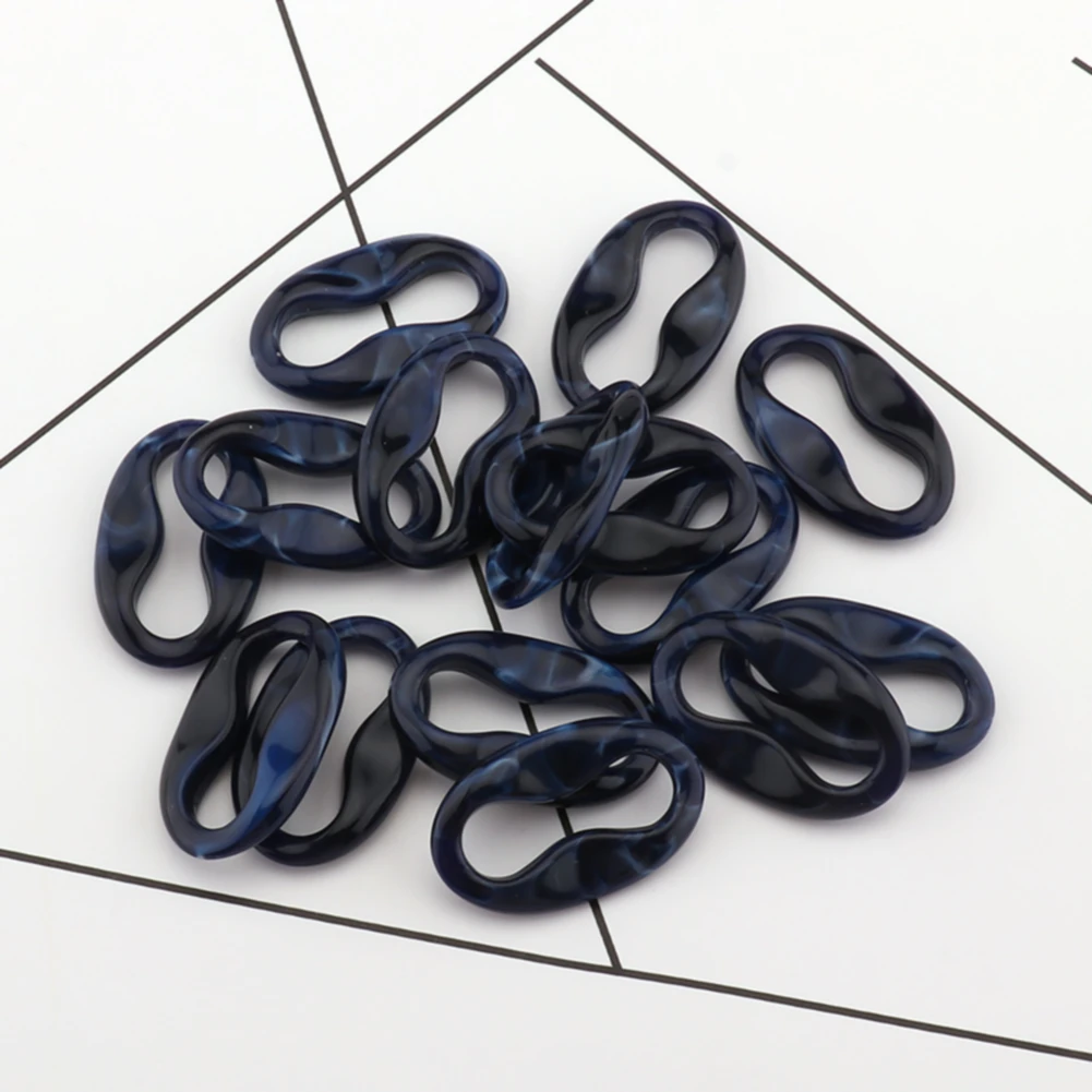 10pcs, 20pcs Acrylic Resin Jewelry Accessories Buckle Handmade Chain All-match Accessory Chain DIY Acrylic Bag Accessories