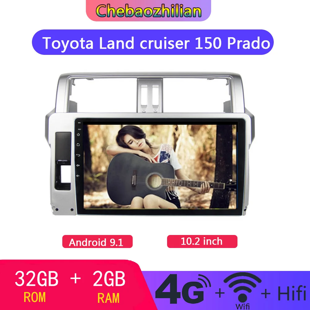 Автомобильный мультимедийный плеер 10 2 дюйма Android 9 0 радио DVD навигация GPS для Toyota