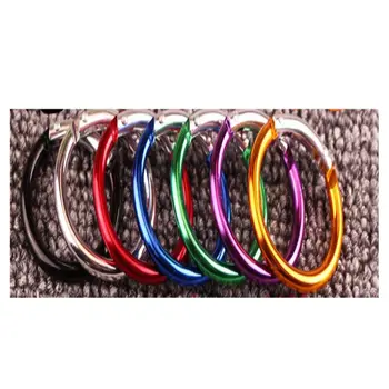 

5pcs/set Carabiner Round Lightweight Aluminum Alloy Quick Link Connectors Hanging Lock Buckles Clip Keychain Tool For Climbing B