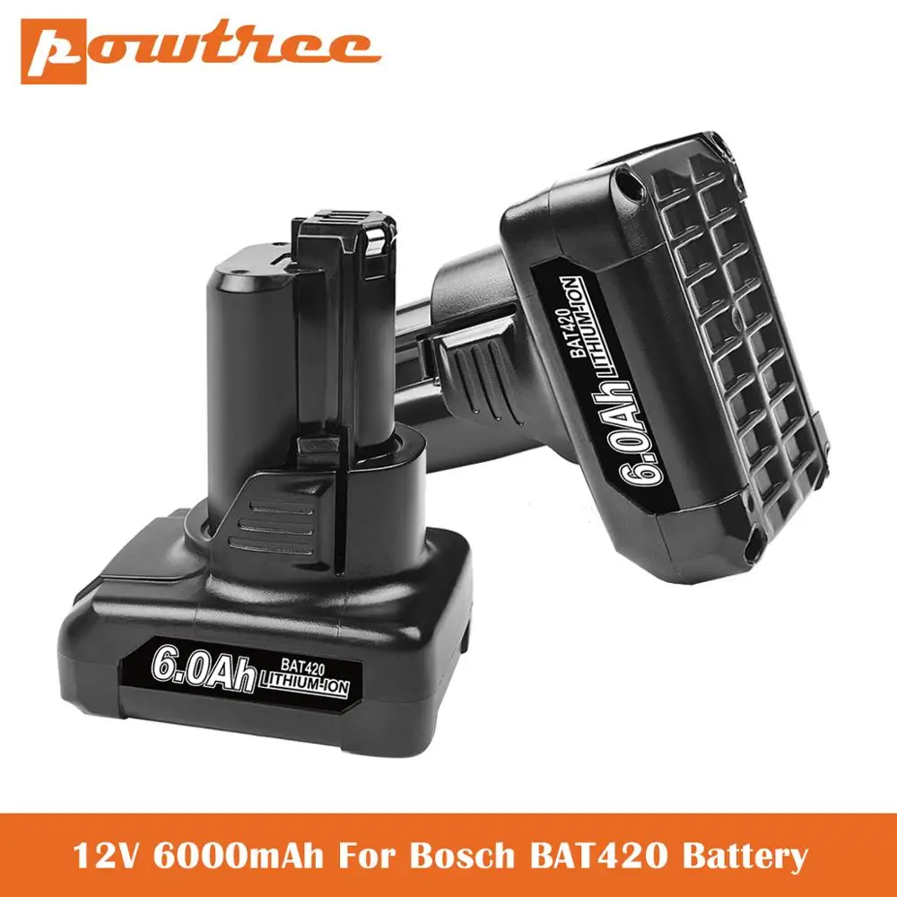 

6.0Ah Replacement for Bosch 10.8V/12V Batttery BAT411 BAT411A BAT412 BAT412A BAT413 BAT413A BAT414 D-70745 2607336013 26073360