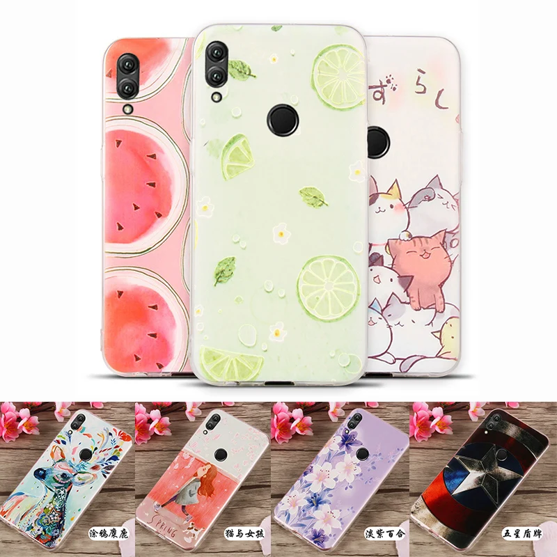 

Cartoon Case For Huawei Honor 9 10 Lite P Smart 2019 Case Honor 9 10 Lite P Smart 2019 Case With 3D Emboss Printed Picture