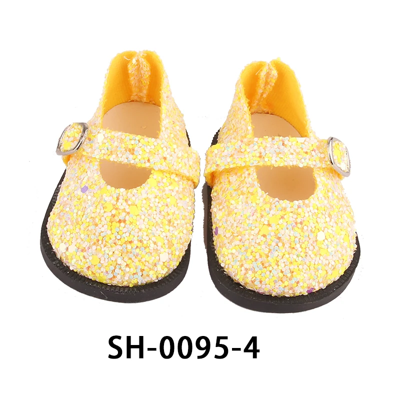 Handmade 7cm Doll Shoes Boots For 18Inch American&43cm Baby New Born Doll Sequins Shoes Accessories For OG 1/3 BJD DIY Girl Doll generation dolls