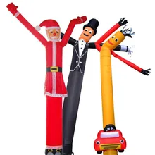 Рождественская мультяшная надувная наружная игрушка ветряная воздушная небесная танцовщица рекламная надувная трубка кукольный флаг модель игрушки