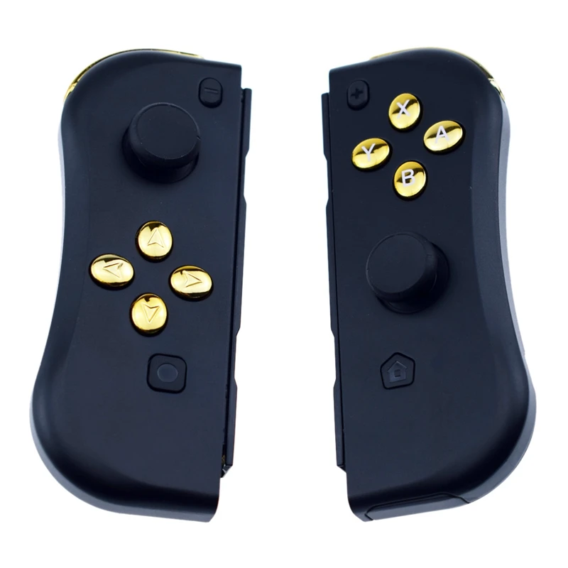 ДЛЯ Ns Joy-Con(L/R) Беспроводные bluetooth-игровые контроллеры геймпад джойстик для пульта переключения rend - Цвет: Black and gold