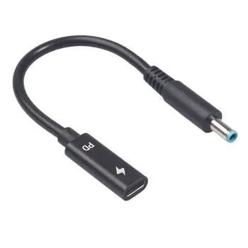 

New 2019 Type C Female to HP4506 Male Power Adapter Cable with PD Chip For Laptop Charger