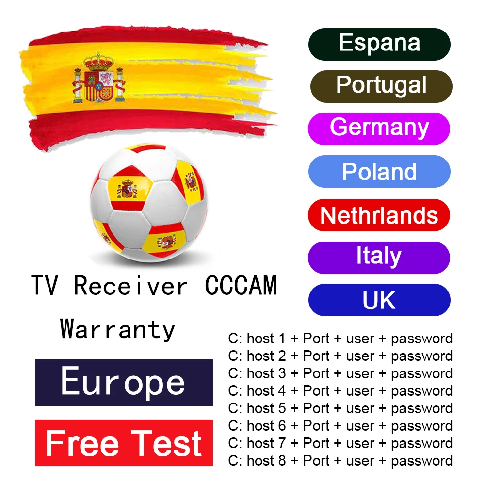 

Cccam Cline Europe Spain Portugal Poland Cccam Server Germany Cccam Sky Stable 3/5/8lines ccams for Satellite Receiver DVB-S2