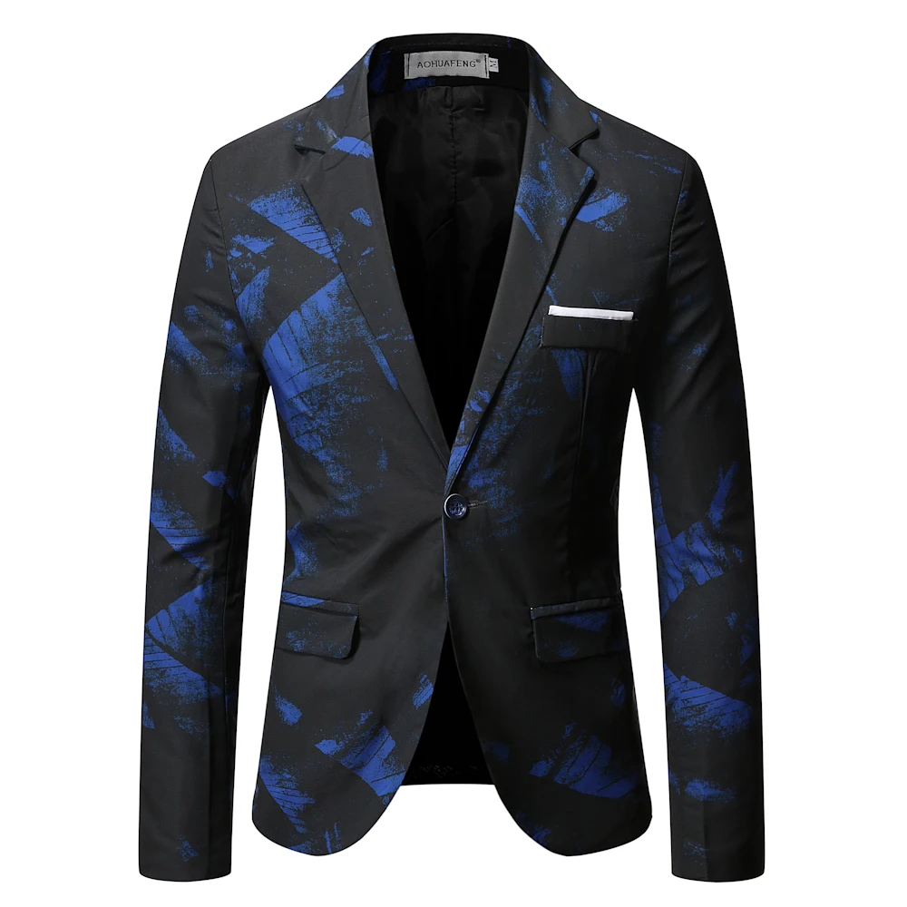 casual blazer for men Blazer Men,Men Blazer Slim Fit,Men's Casual Suit  Korean Version Slim Groomsman Bridegroom Wedding Business Occupation  Suit,-5X coat suit for men