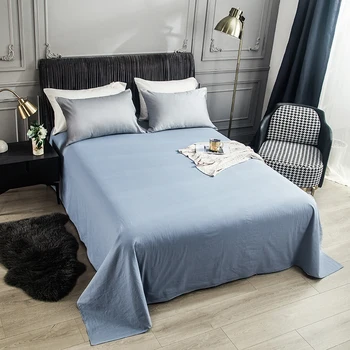 

Bedding solid color bed sheet large bed sheet pure cotton home textile solid color printed bed product
