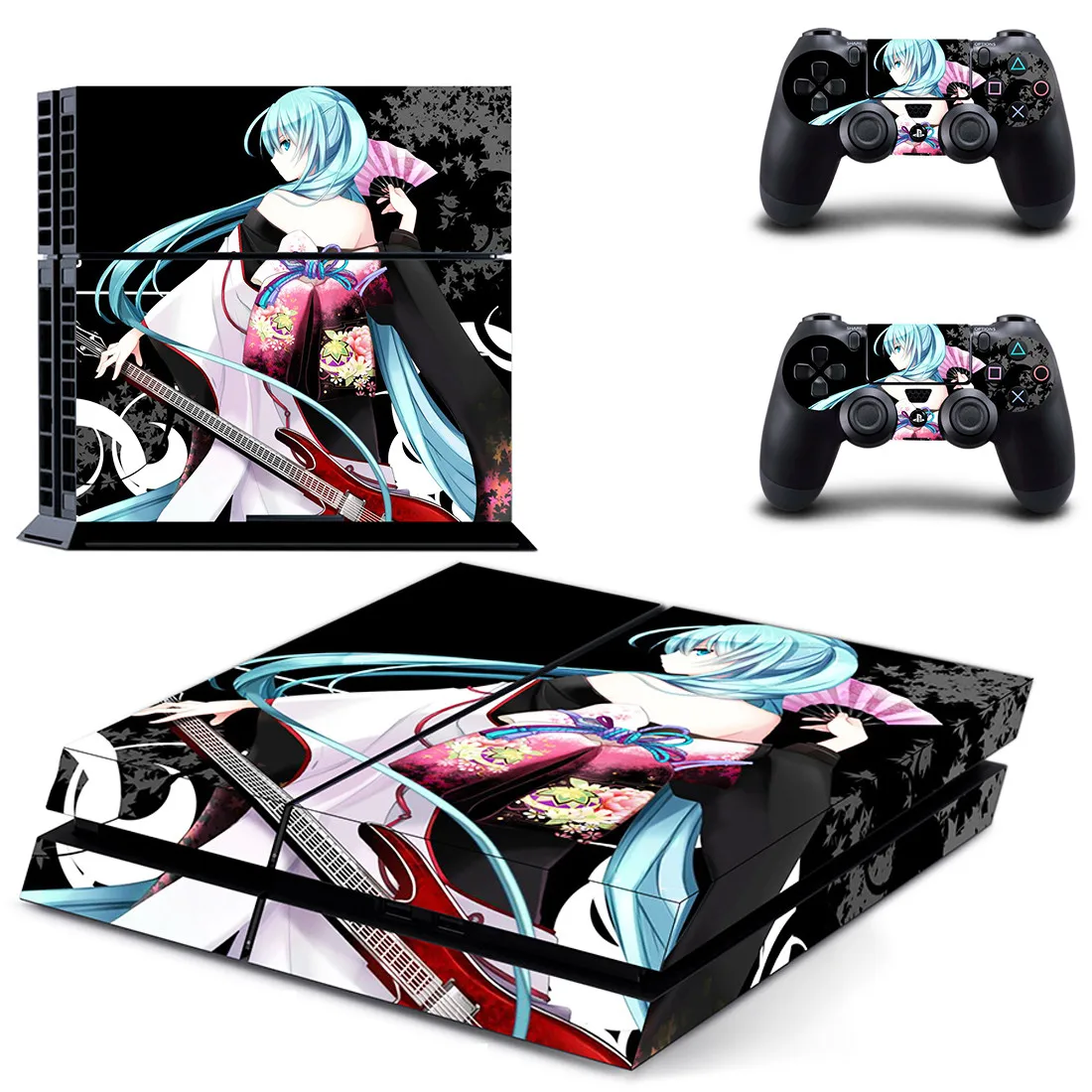 Hatsune Miku PS4 наклейка s Play station 4 кожа PS 4 наклейка Наклейки Обложка для playstation 4 PS4 консоль и контроллер Кожа винил