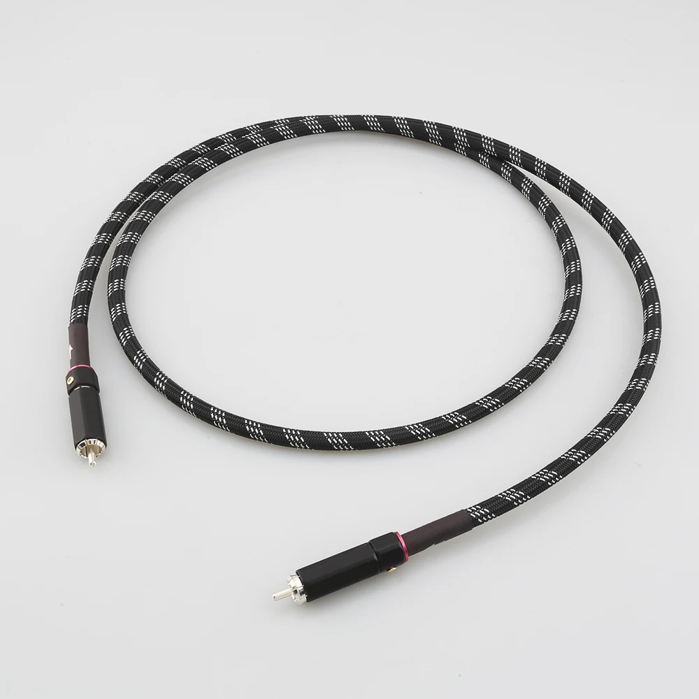 ο 1PCS 75Ohms ǹ    HD   ̺ ü  RCA to RCA  ̺ DAC TV 