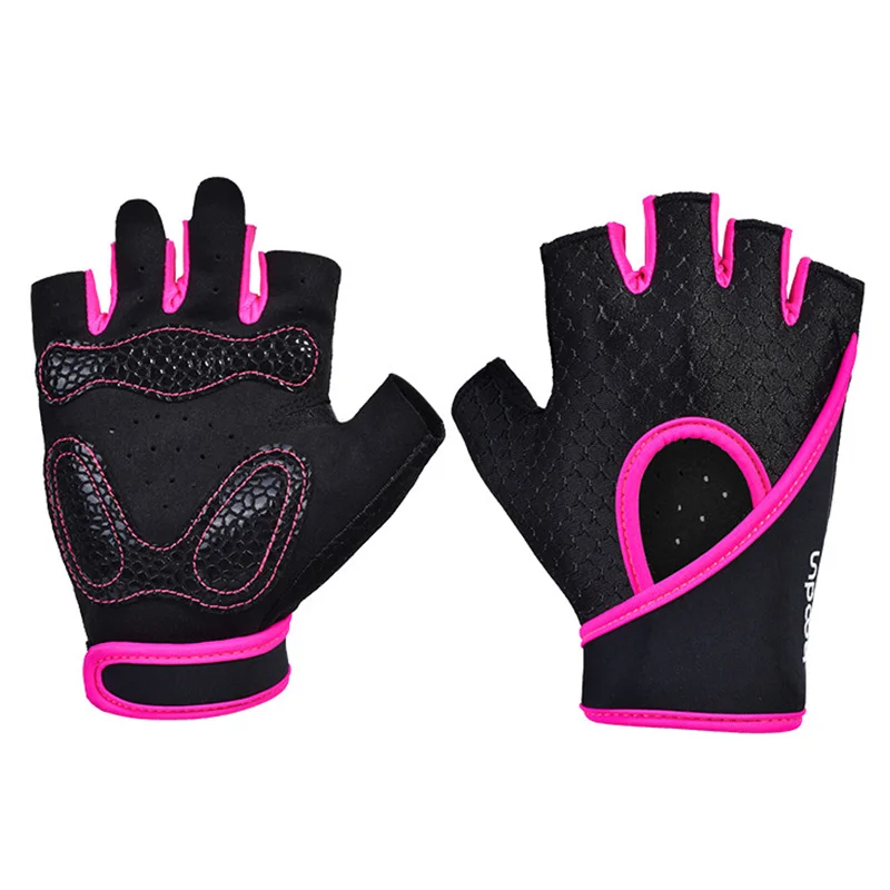 Pink HSSEE Перчатки для фитнеса официальный аутентичный мужские и женские Tongsheng Перчатки для фитнеса высококачественные спортивные перчатки из лайкры из микрофибры - Цвет: Pink