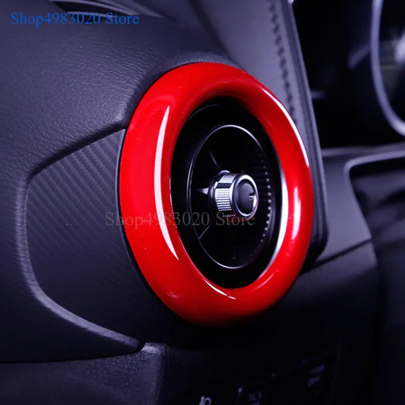 Для Mazda CX3 CX-3 левый и правый Привод красный кондиционер украшение для вентиляционного отверстия крышка