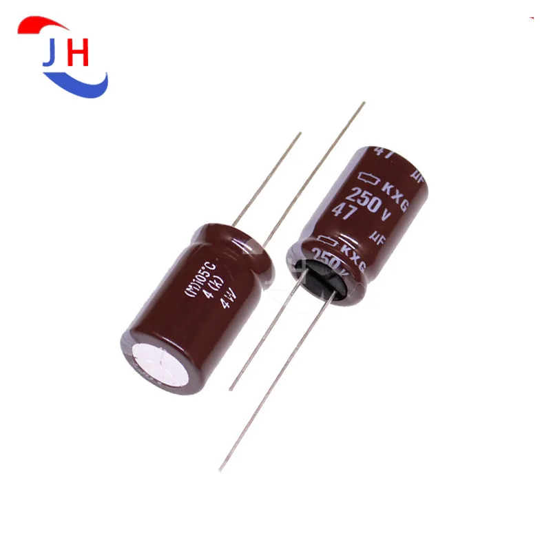 

10 шт. алюминиевый электролитический конденсатор 250 В 47uf12.5 * 20KXG высокочастотный длительный срок службы 5 мм Контактное расстояние в 47 мкФ