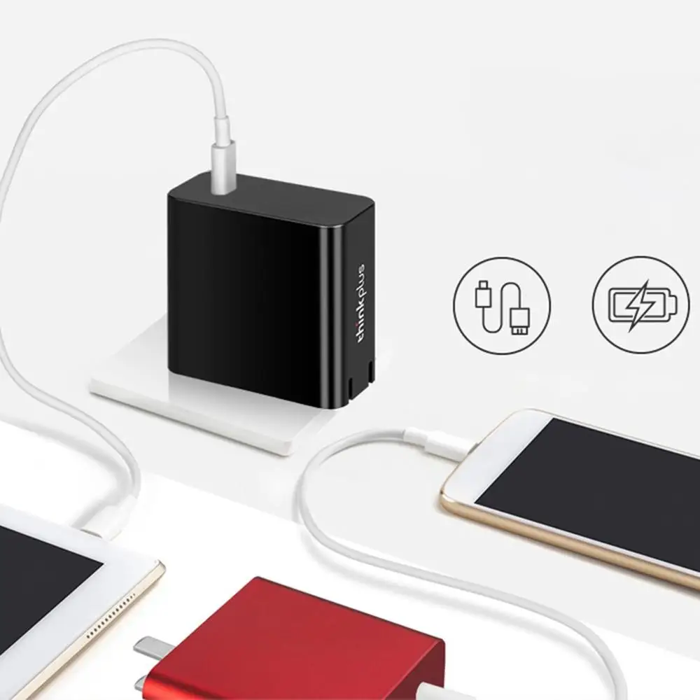 USB-C помада портативный адаптер питания зарядное устройство для ноутбука шнур питания X1 X280 T480S 65 Вт X390/T490 для lenovo Thinkplus
