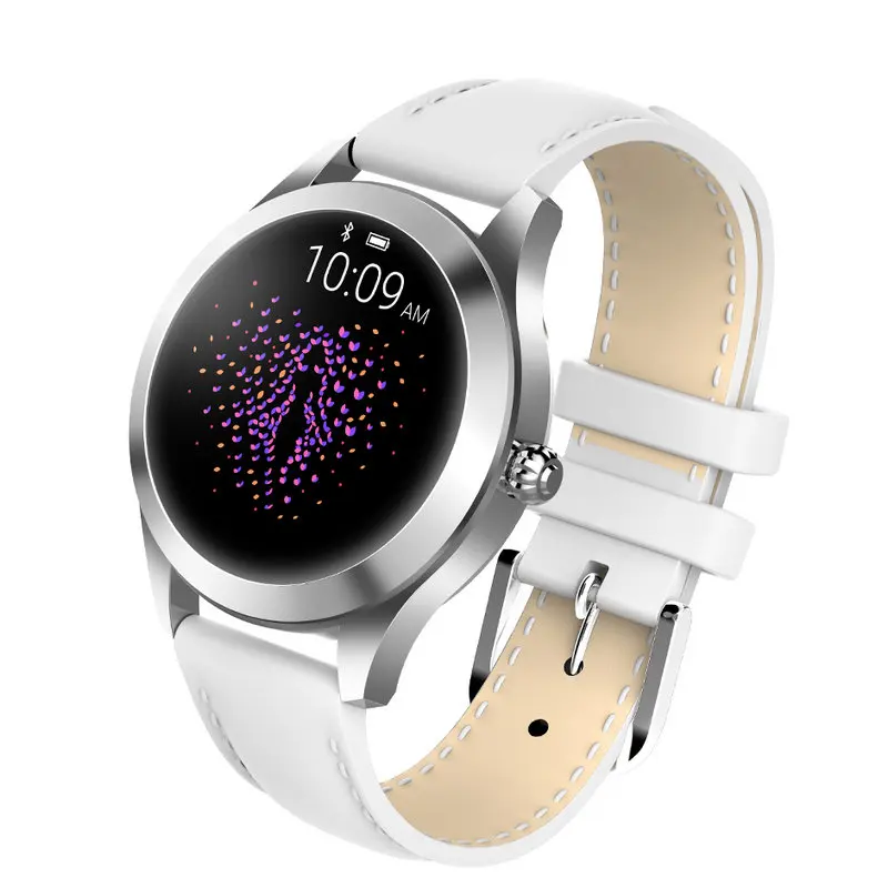 White KW10 band IP68 Водонепроницаемые Смарт-часы для женщин Прекрасный браслет монитор сердечного ритма мониторинг сна Smartwatch подключение IOS Android - Цвет: White