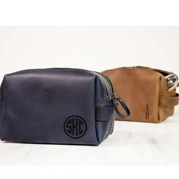 

Personalized XL Leather Dopp Kit, Husband Fathers Day Gift, Mens Leather Toiletry Bag, Mens Dopp Kit, Groomsman Toiletry Bag,