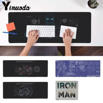 

Yinuoda Simple Design Marvel Iron Man Office Mice Gamer Soft Mouse Pad Rubber PC Computer Gaming mousepad
