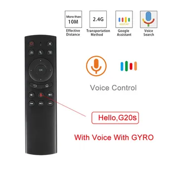 

Air mouse G20s Voice Remote Control 2.4G Wireless Air Mouse Microphone Gyrosconpe IR Learning for Android tv box Max X96 mi cool