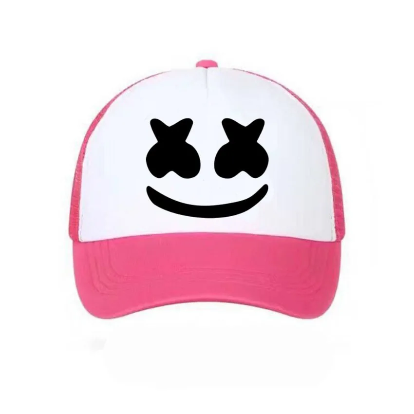 Шляпа, бейсбольная Кепка шапка с сеткой хип хоп смайлик лицо стиль Летняя шапка для детей женщин и мужчин пара - Цвет: C7