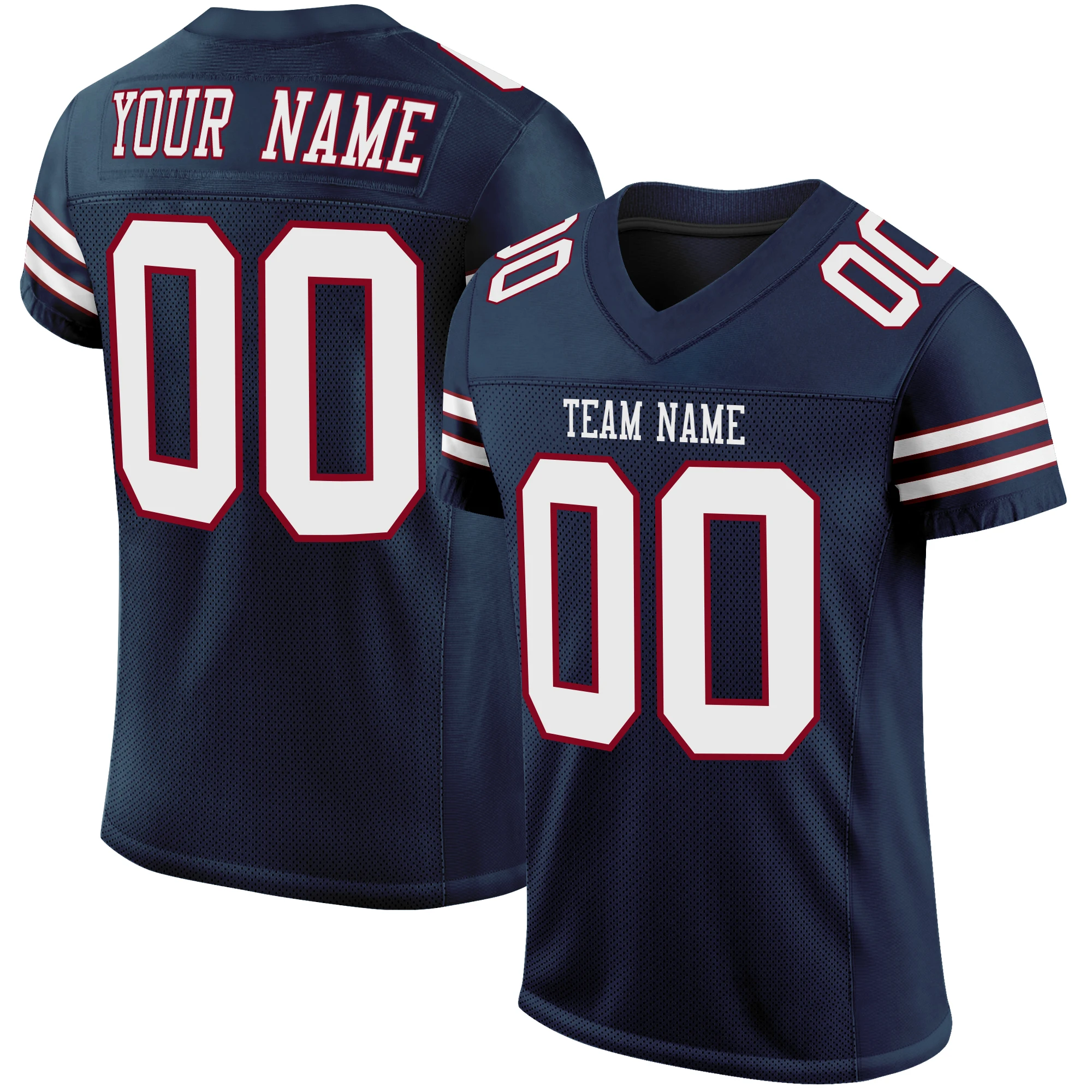 Sewing Football Jerseys Embroidered Team Name Number Stitched Rugby Jersey Game Training Men/Women/Youth