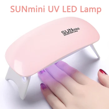 

6W Nail Dryer Machine UV LED Lamp Portable Micro USB Cable Home Use Nail UV Gel Varnish Dryer 6 LEDS Lamp Nail Art Tools