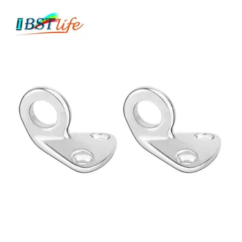 

2PCS Stainless Steel 316 Pad Eye Fender Fending Hook Rope Boat Sail Tug Ship marine Hardware coat cap hook