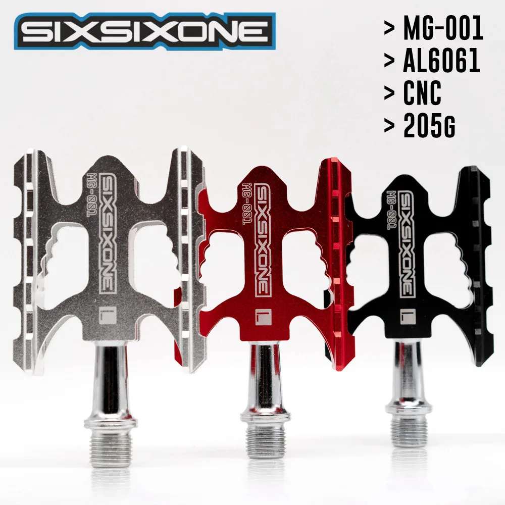 Легкие велосипедные педали SIXSIXONE 205 г из сплава алюминия | Спорт и развлечения