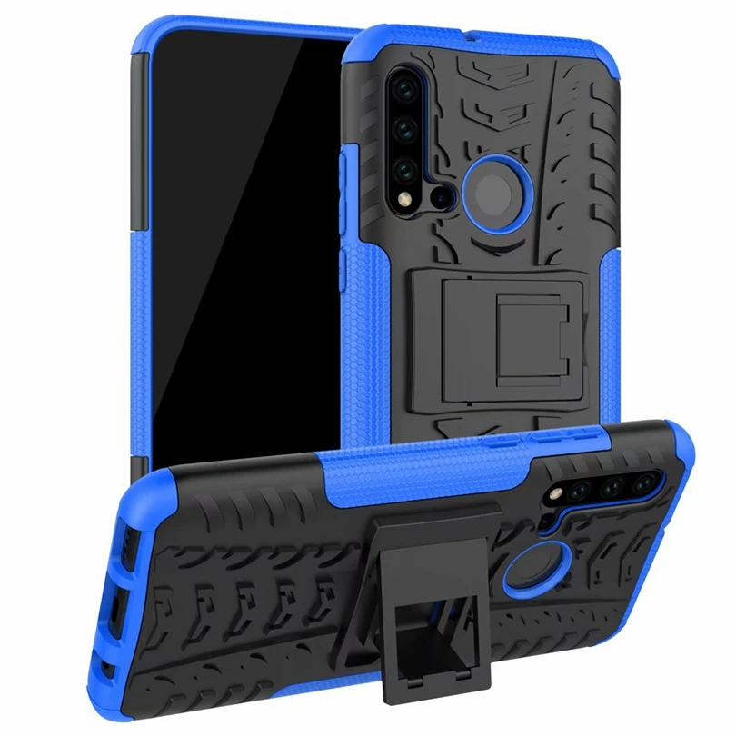 Противоударный чехол для Huawei P20 Lite 2019 Прочный Гибридный P20Lite Armor 2 в 1 задняя крышка