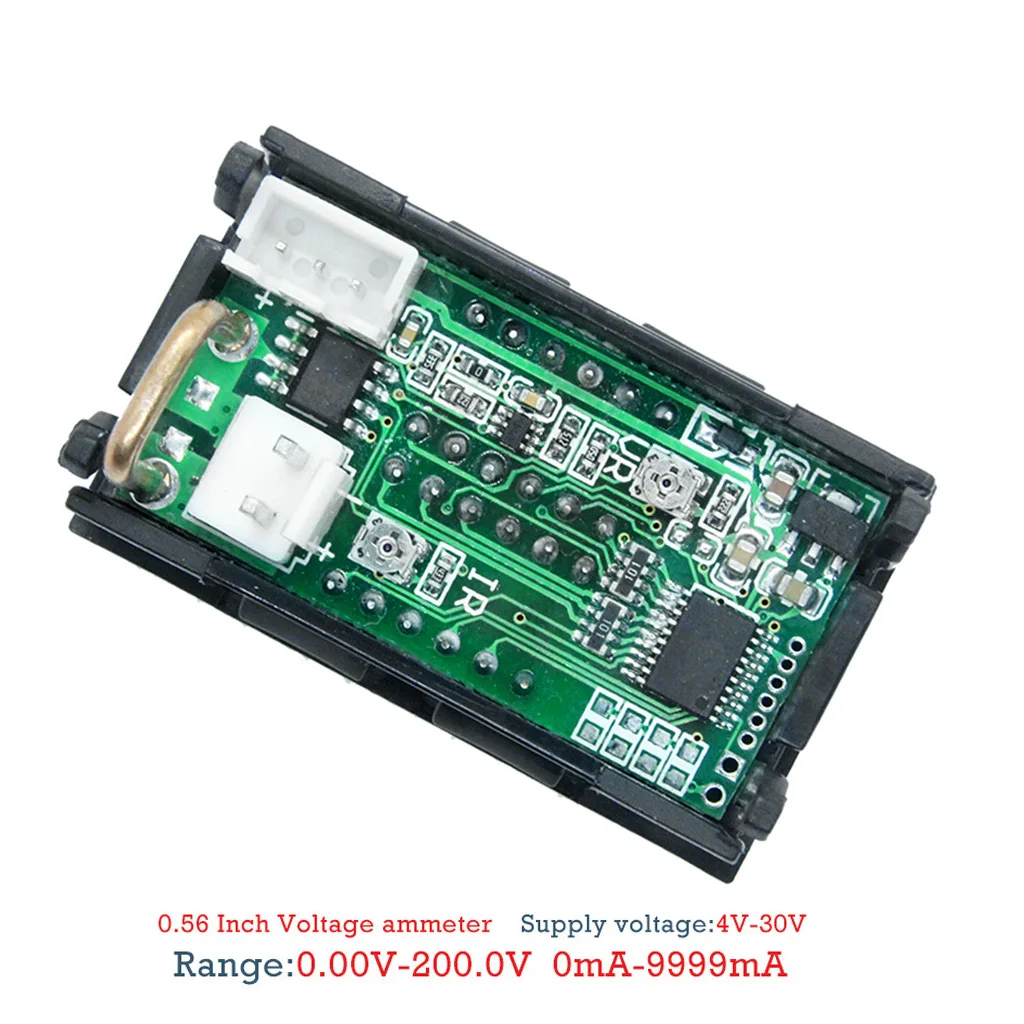 0,2" Цифровой DC 200V 10A Вольтметр Амперметр 4 цифры 5 провод напряжение измеритель тока