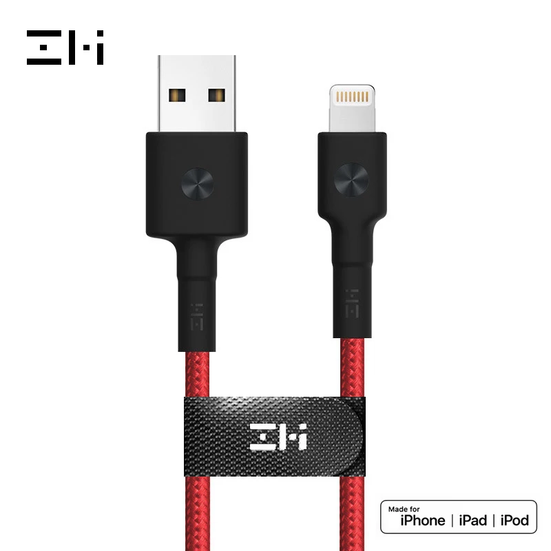 ZMI MFI сертифицированный usb кабель lightning короткий 0,3 м Быстрая зарядка данных для iPhone xs xr 8 7 6 plus 5 11 ipad быстрое зарядное устройство - Цвет: Красный
