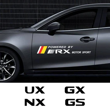 

2PCS Car Door Side Stickers For Lexus CT200H ES FSPORT GS GX 400 IS 250 LS LX NX RX 300 UX 200 Auto Accessories Vinyl Film Decal