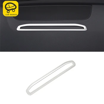 

CARMANGO for Audi Q7 4M 2016 2017 2018 Car Styling Navigation Monitor Screen Panel Cover Trim Frame Sticker Interior Accessories