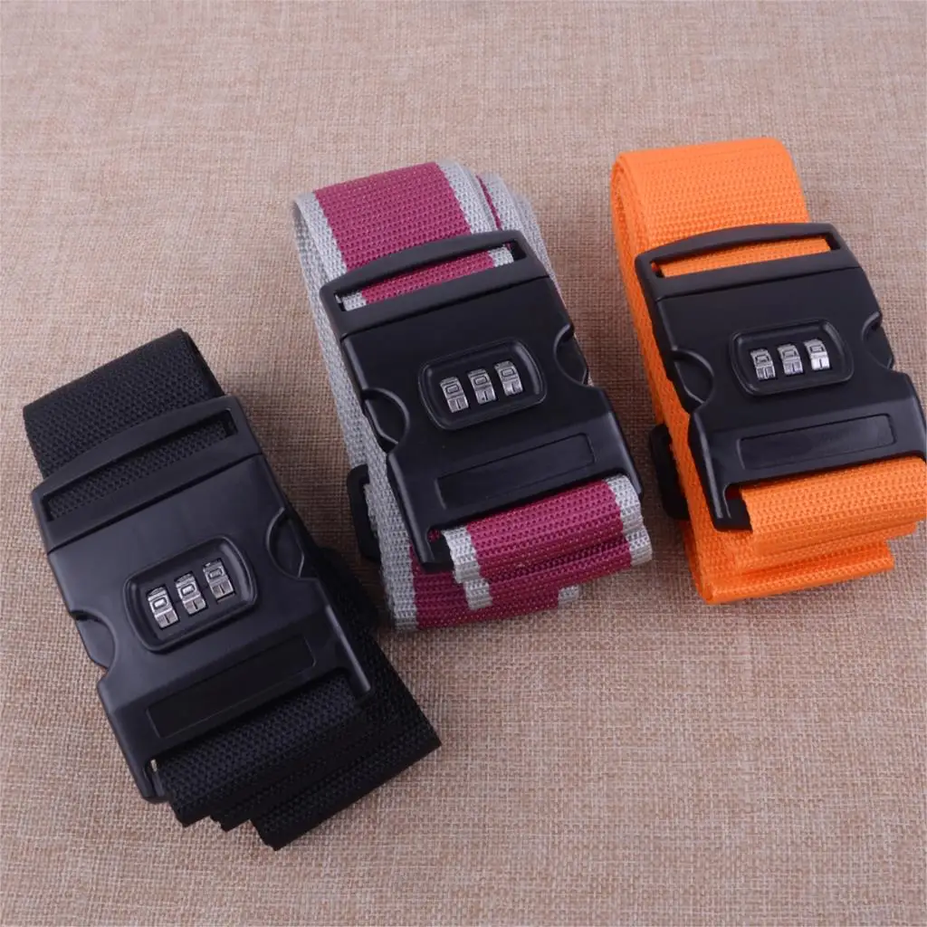 

LETAOSK High Quality Adjustable Suitcase Luggage Baggage Password Coded Lock Safe Strap Band Belt Tie Down Travel