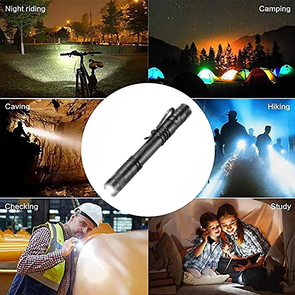 1PC Mini LED Flashlight Waterproof Pocket Torch Powerful LED Lantern AAA Battery For Camping Hunting Led Flashlights Mini Flashlight Mini Led Flashlight Led Torch Light